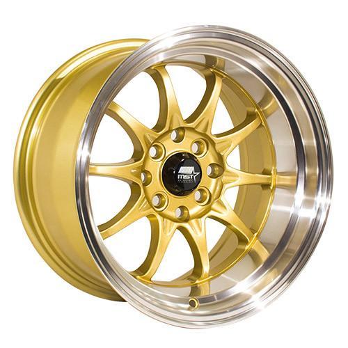 MST Wheels MT11 Gold Machined Lip