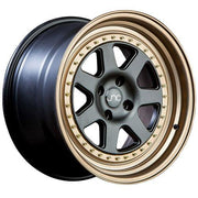 JNC Wheels JNC048 Matte Black Bronze Lip