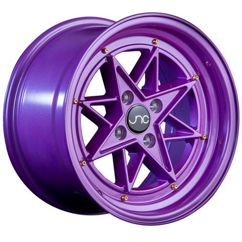 JNC Wheels JNC025 Candy Purple Gold Rivets