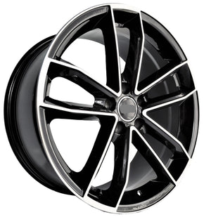 Audi Wheels 5597 19x8.5 5x112 Black Machined fit A3 S3 A4 S4 A5 S5 A6 Q3 Q5