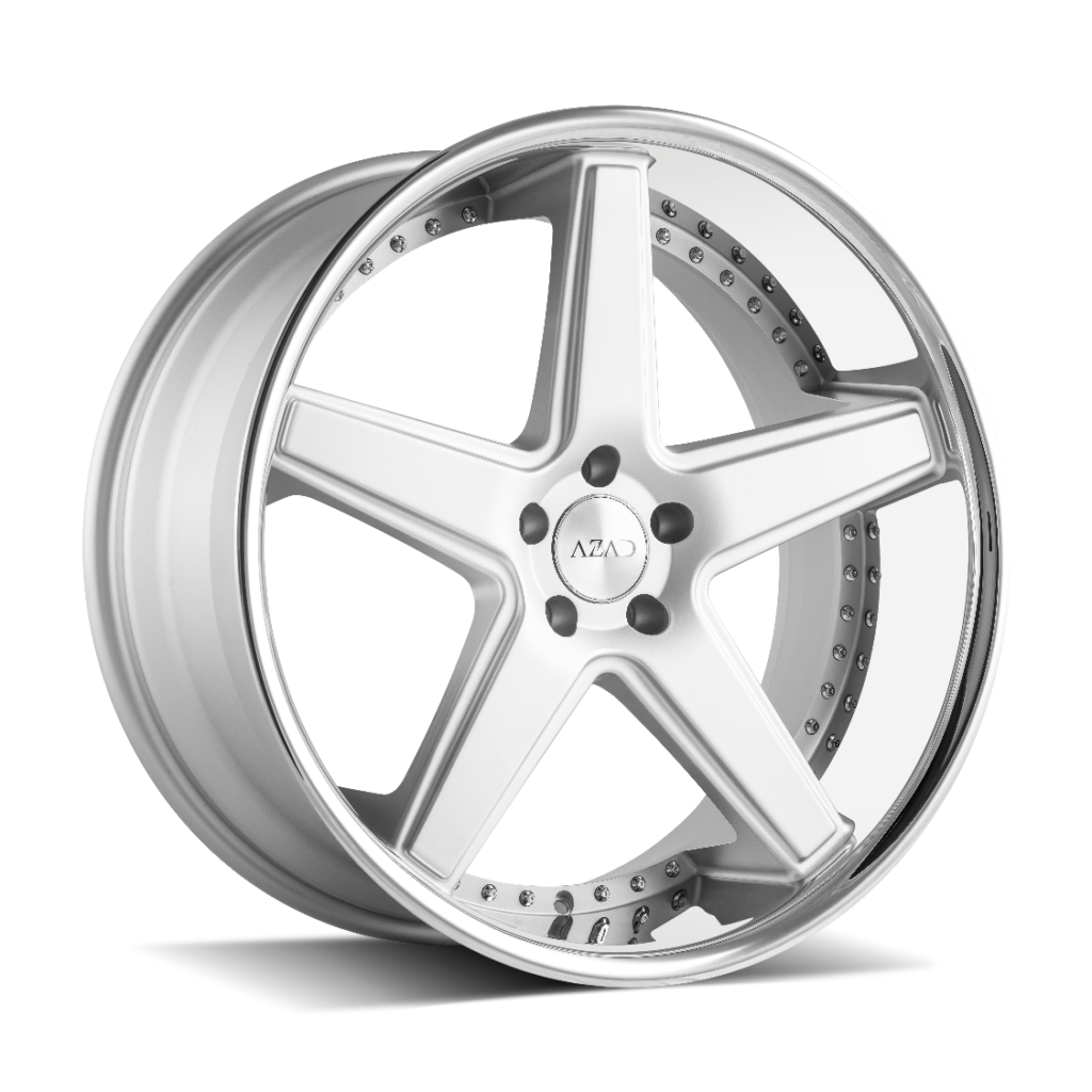 Azad Wheels AZ008 Matte Silver Stainless Chrome Lip – Speed Intro