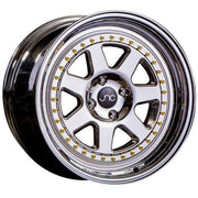 JNC Wheels JNC048 Platinum Gold Rivets
