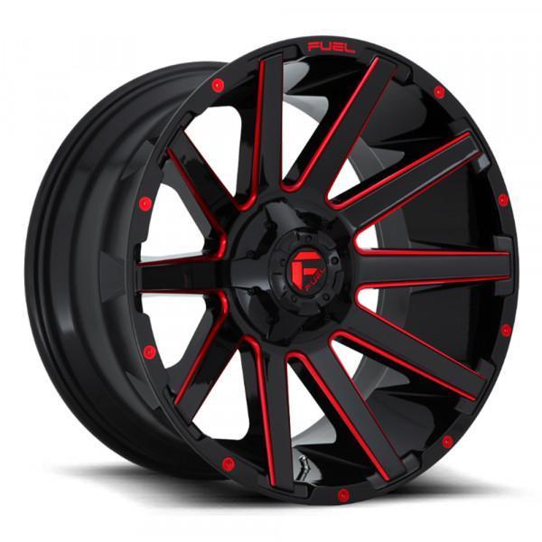 Fuel Off Road Wheels CONTRA Gloss Milled Red