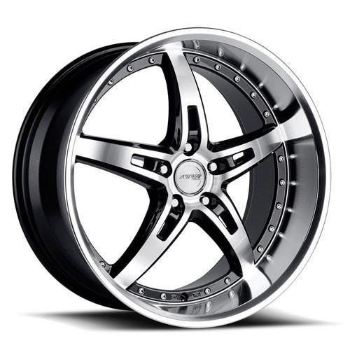 MRR Wheels GT5 Black Machined Lip
