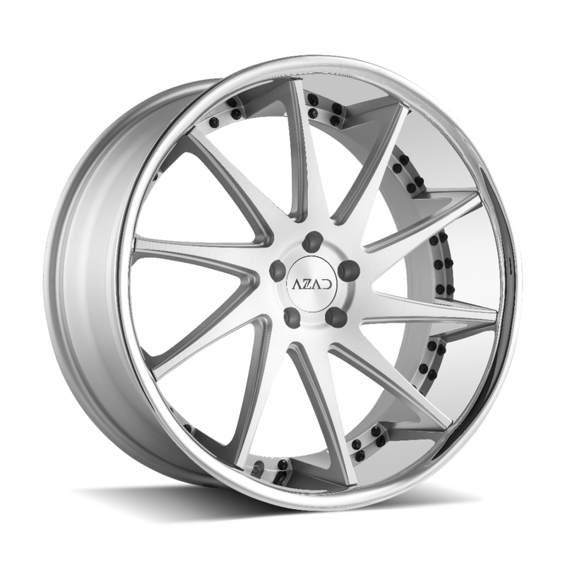 Azad Wheels AZ23 Brushed Stainless Chrome Lip – Speed Intro