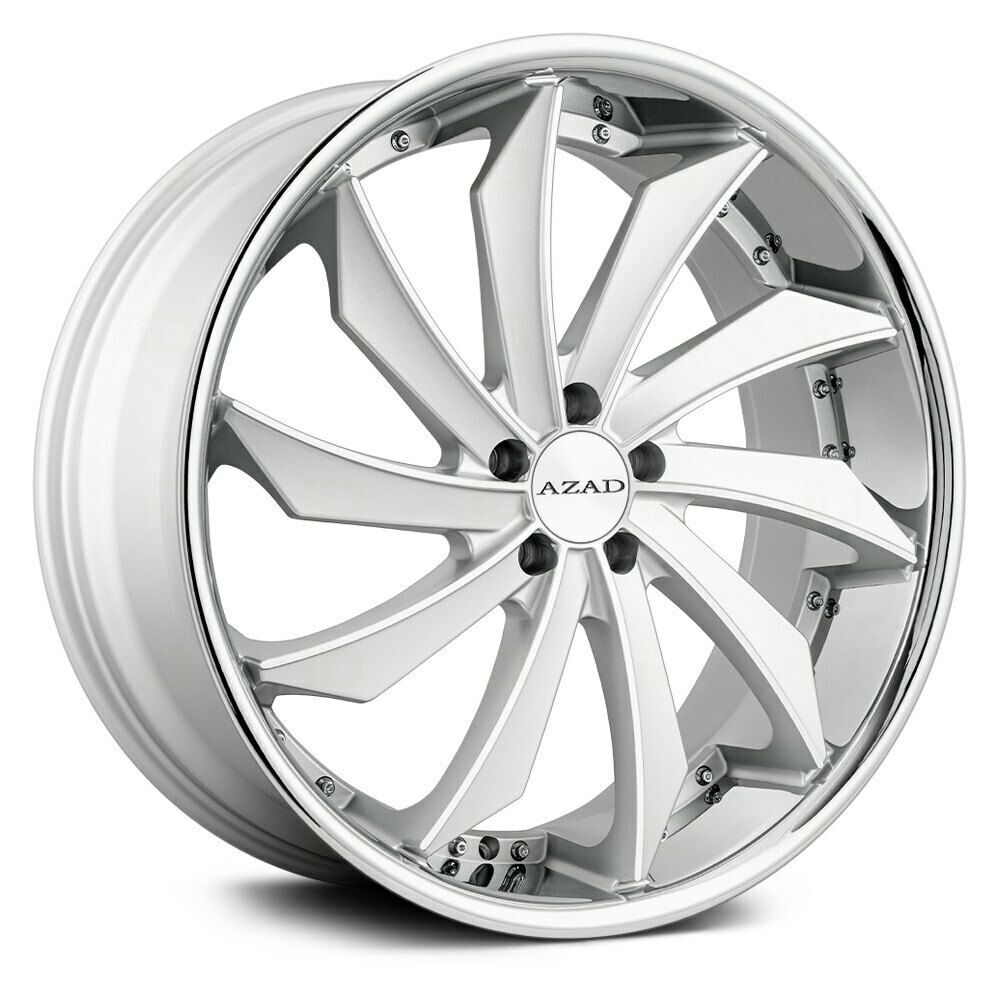 しろ様 【エース】9中 Azad Wheels AZ911 Matte Silver Stainless Chrome Lip – Speed Intro