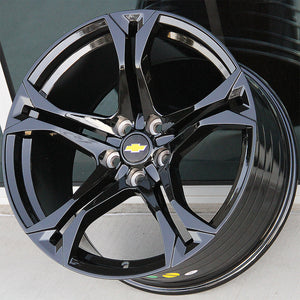 Chevy Wheels C002 20x10/20x11 5x120 Gloss Black fit Camaro ZL1 Edition