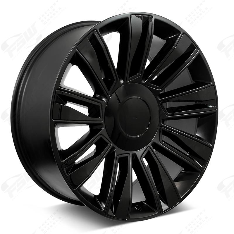 Cadillac Wheels F006 26x9.5 6x139.7 Matte Black W Gloss Black 