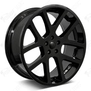 Dodge Wheels F052 22x9 5x139.7 Gloss Black fit Ram 1500 Viper SRT10 Style