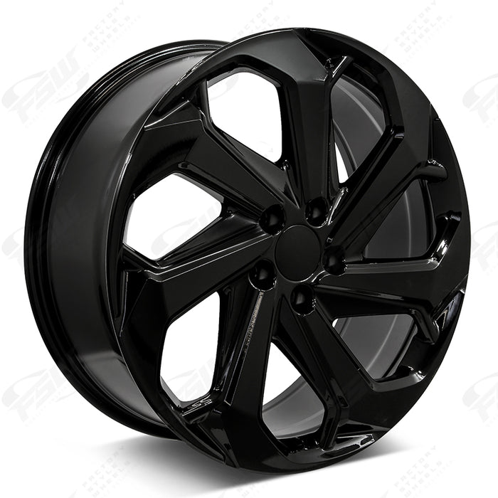 Honda Wheels F066 20x8 5x114.3 Gloss Black fit Accord Civic CR-V Breeze Clarity Avancier LX Sport Style