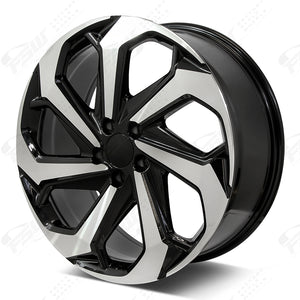 Honda Wheels F066 20x8 5x114.3 Black Machined fit Accord Civic CR-V Breeze Clarity Avancier LX Sport Style