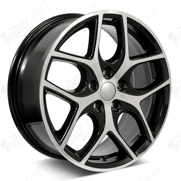Ford Wheels F116 17x7 5x108 Black Machined Fit Focus Fusion F-VT Style