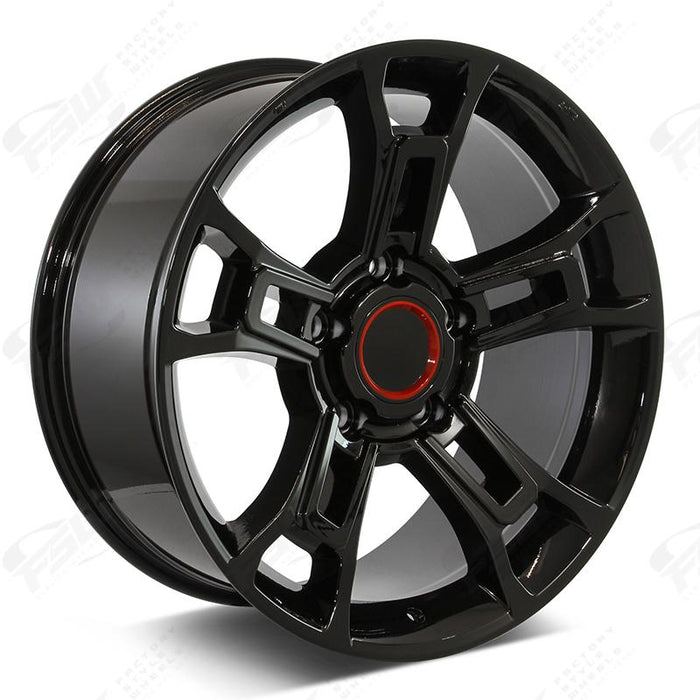 Toyota Wheels F141 20x8.5 6x139.7 Gloss Black fit 4Runner FJ Cruiser Sequoia Tacoma TRD Style