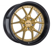 F1R Wheels F105 Gold Black Lip