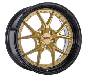 F1R Wheels F105 Gold Black Lip