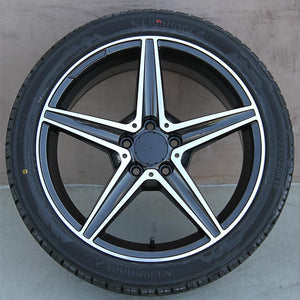 Mercedes Benz Wheels MB09 18x8 5x112 Dark Graphite Machined fit A Class B Class C Class 180 200 220 300 400