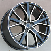 Audi Wheels 1332 18x8 5x112 Black Machined fit A3 S3 A4 S4 A5