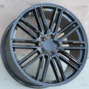 Porsche Wheels 1350 22x10 5x130 Gloss Black fit Cayenne S GTS Turbo