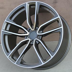 Mercedes Benz Wheels 5461 22x9/22x10.5 5x112 Gunmetal Machined fit ML GL GLE GLS CLASS 320 350 450 500 550 63
