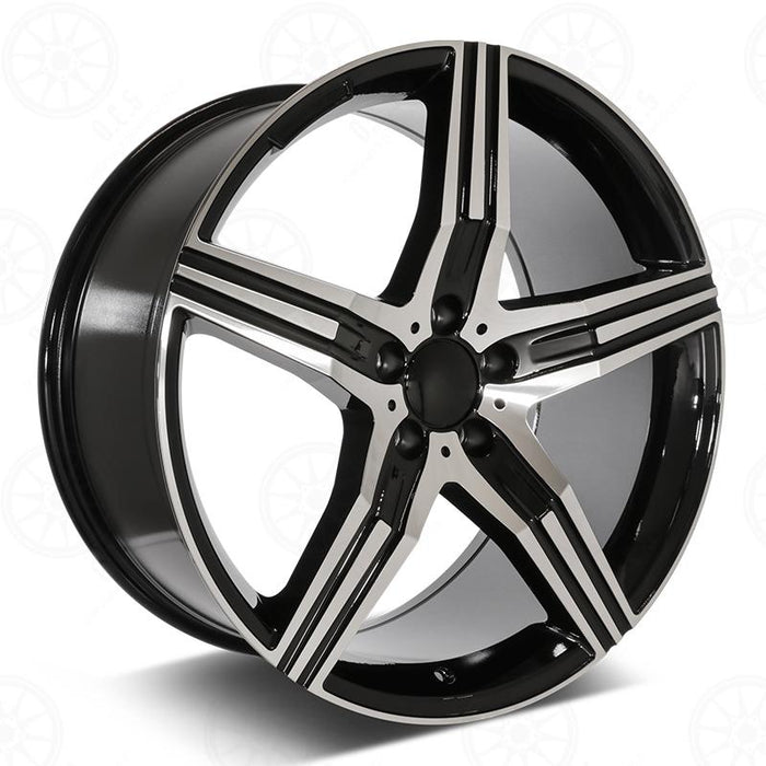 Mercedes Benz Wheels Rm26 20x8.5/20x9.5 5x112 Black Machined fit E CL CLK SLK S SL Class 300 350 450 550