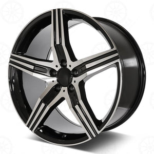 Mercedes Benz Wheels Rm26 20x8.5/20x9.5 5x112 Black Machined fit E CL CLK SLK S SL Class 300 350 450 550