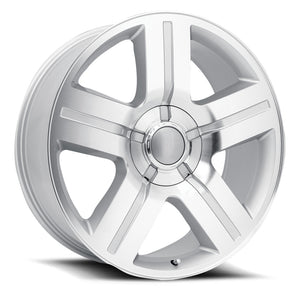 GMC Wheels RP03 20x8.5 6x139.7 Silver Machined fit Sierra 1500 Yukon Taxas Edition