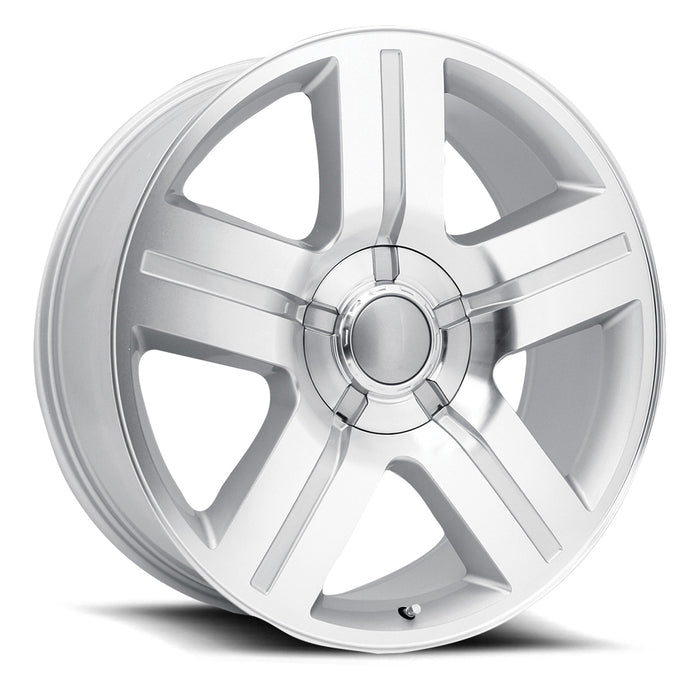 Chevy Wheels RP03 22x9 6x139.7 Silver Machined fit Silverado Tahoe Suburban Taxas Edition