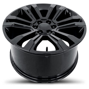 Chevy Wheels RP10 20x9 6x139.7 Gloss Black fit Silverado Tahoe Suburban