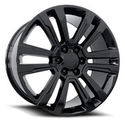 Chevy Wheels RP10 22x9 6x139.7 Gloss Black fit Silverado Tahoe Suburban