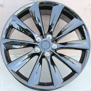 Tesla Wheels 1356 22x9/22x10 5x120 Gloss Black fit Model X Model S Turbine