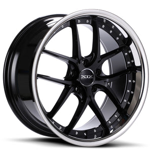 XIX Wheels X61 Black Stainless Steel Chrome Lip
