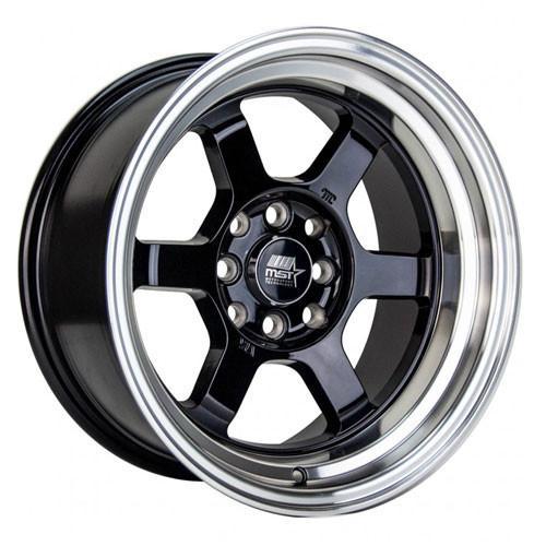 MST Wheels Time Attack Black Machined Lip