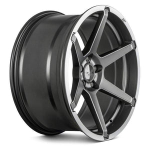 Ace Alloy Wheels AFF06 Titanium Milled With Machined Lip