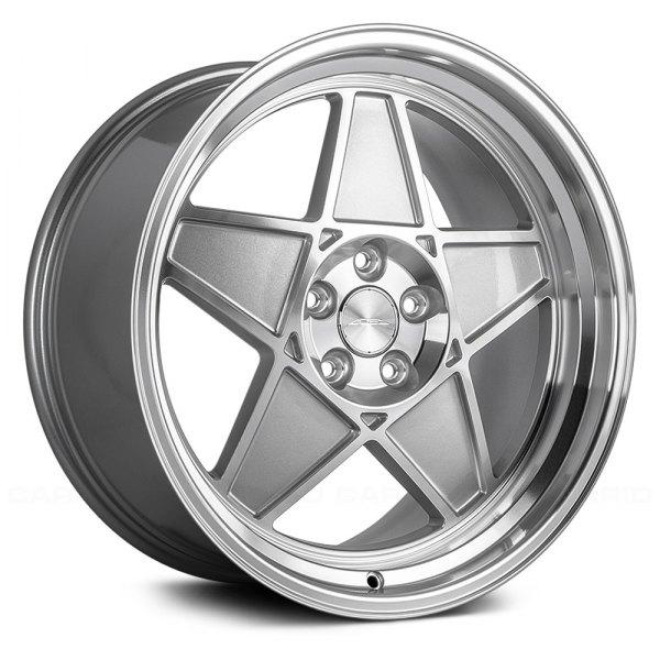 Ace Alloy Wheels SL-5 Metallic Silver Machined Face And Lip