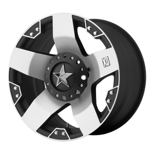 XD Wheels XD775 Rockstar Machined Face With Matte Black Windows