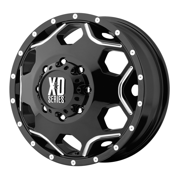 XD Wheels XD814 Crux Gloss Black With Milled Accents
