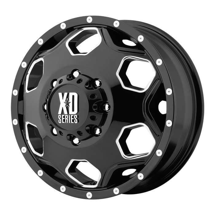 XD Wheels XD815 Batallion Gloss Black With Milled Accents