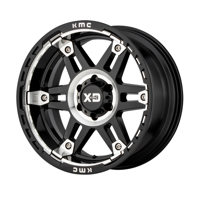 XD Wheels XD840 Spy II Gloss Black Machined