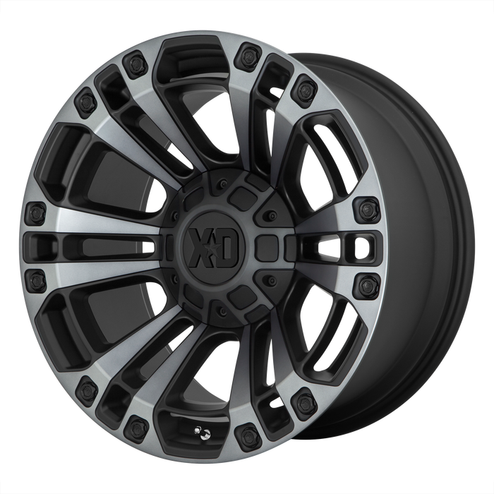 XD Wheels XD851 Monster 3 Satin Black With Gray Tint
