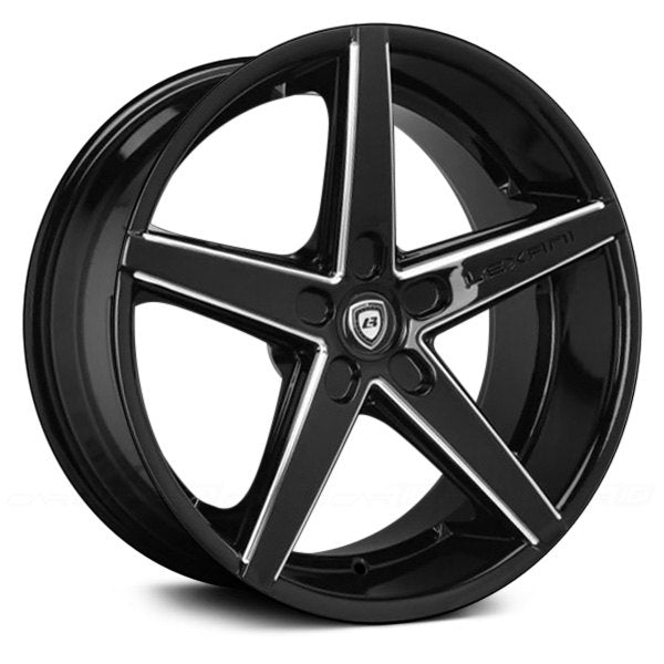 Lexani Wheels R-Four Gloss Black Cnc Grooves
