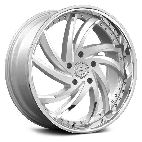 Lexani Wheels Turbine Silver With Stainless Chrome