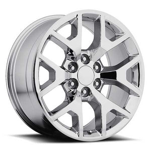GMC Wheels RP04 20x9 6x139.7 Chrome fit Sierra 1500 Yukon Snowflake