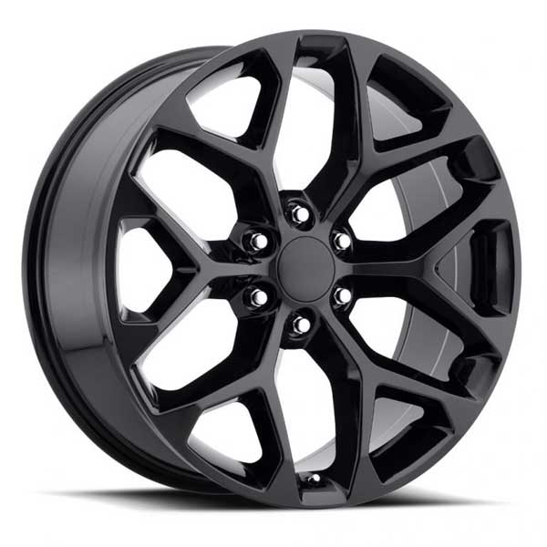 GMC Wheels RP09 24x10 6x139.7 Gloss Black fit Sierra 1500 Yukon Snowflake
